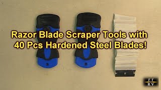 REVIEW Two (2) Razor Blade Scraper Tools with 40 Pcs Extra S