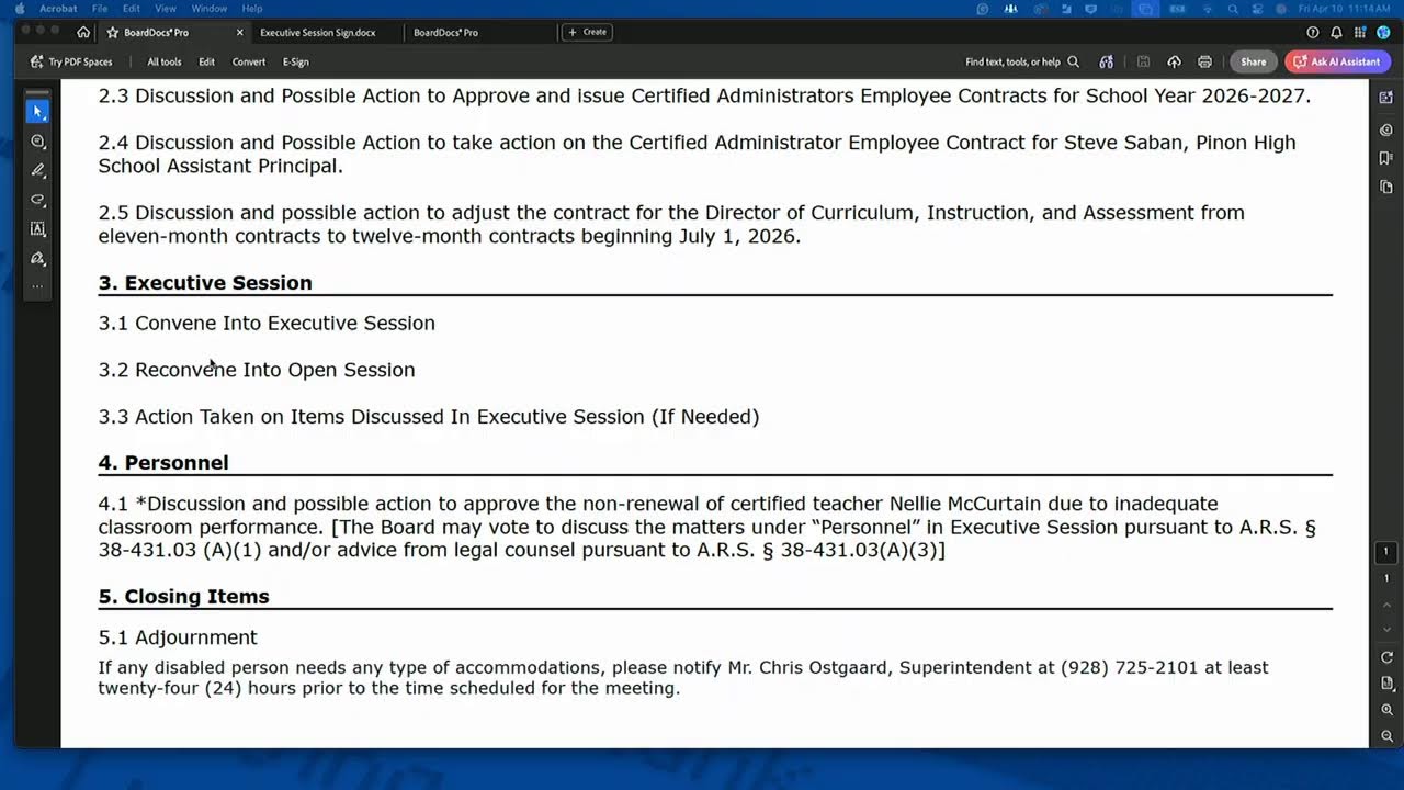 PUSD Superintendent Live Stream