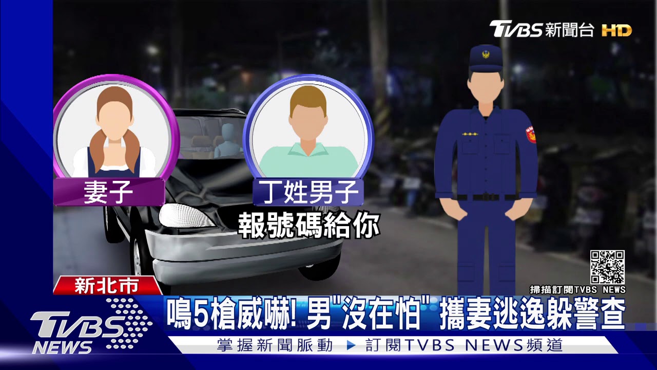 躲警疑報「假身分」!男逃逸撞2車 警開5槍