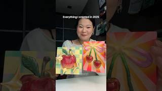 Everything I created in 2025 🎨✨ #art #artist #painting #mixedmedia