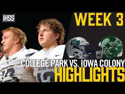 College Park Dominates Iowa Colony 38-10 in 2026 Season Opener