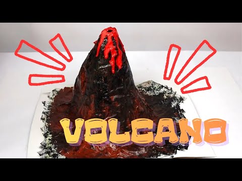Wie man einen ausbrechenden Vulkan aus Pappmaché bastelt!