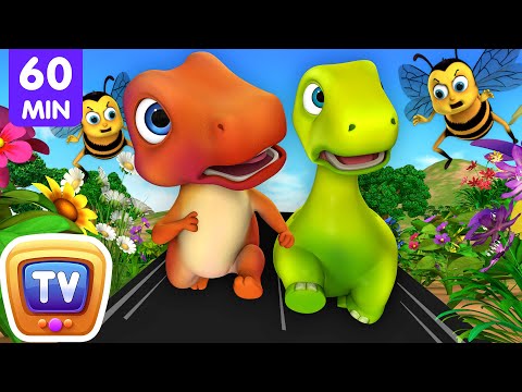 The Garden Friends Bugs Song with Jumblikans Dinosaurs + More ChuChuTV Toddler Learning Videos