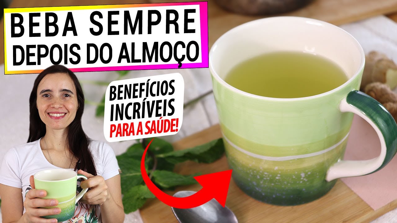 BEBA DEPOIS DO ALMOÇO! BENEFÍCIOS INCRÍVEIS PARA SUA DIGESTÃO E SAÚDE! MUITO FÁCIL DE FAZER!
