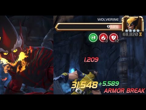 Red Goblin can do some Crazy Damage against ROL Wolverine