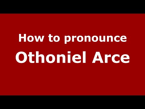 How to pronounce Othoniel Arce (Mexico/Mexican Spanish) - PronounceNames.com