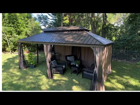 Domi Outdoor Living 12x20 Gazebo. Back yard sanctuary.