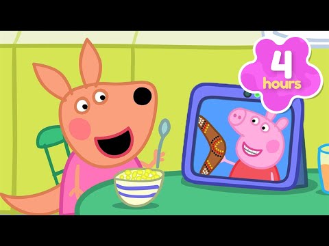 Video Call with Kylie Kangeroo 📞 Peppa Pig Full Episodes | 4 Hours of Kids Cartoons