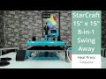 StarCraft 12" x 15" 8-in-1 Swing Away Heat Press - Silver
