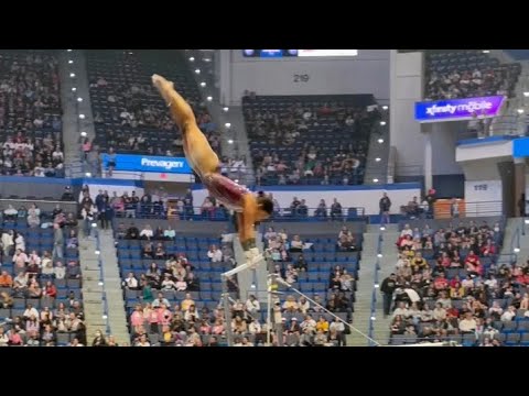 Gabby Douglas Uneven Bars Warm-up - US Classics 2024