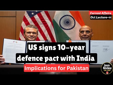US signs 10-year defence pact with Indi CSS | PMS | PCS