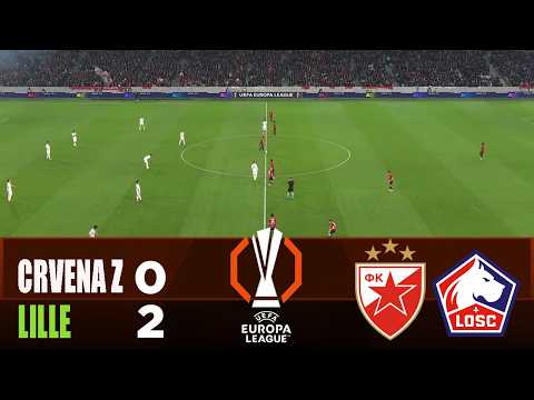 CRVENA ZVEZDA vs LILLE 0-2 | 2026 Europa League | Match Highlights