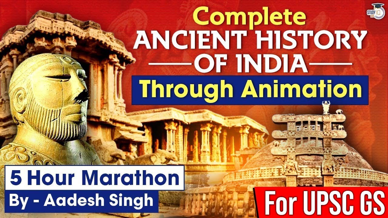 Complete Ancient Indian History in 5 hours through Animation | UPSC IAS