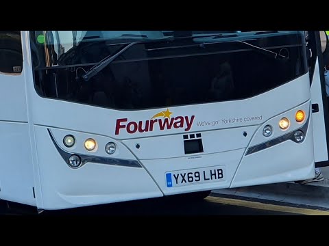 Rail Replacement WHINY Beast Brand New Fourway of Leeds Volvo B8R Plaxton Leopard (YX69 LHB)