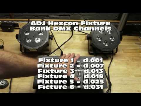 Lighting Help - Setting Up ADJ Mega Hex Pars For The ADJ Hexcon DMX Controller