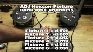Video thumbnail for Lighting Help - Setting Up ADJ Mega Hex Pars For The ADJ Hexcon DMX Controller by Brian S Redd