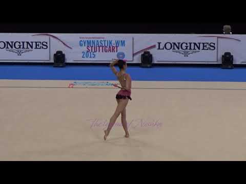 Luiza SADYAN (ARM) clubs - 2015 Stuttgart worlds Qualifs