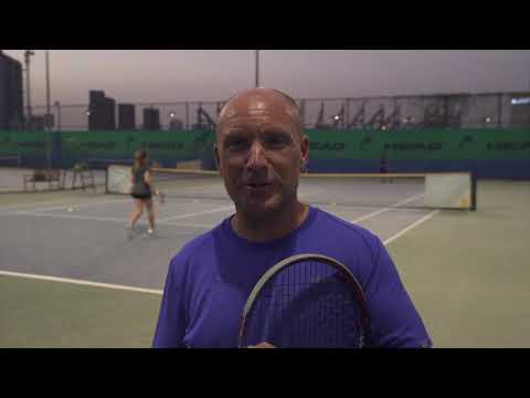 CF Tennis Hard At Work