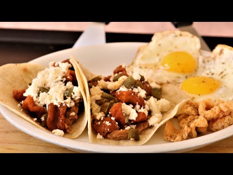 Tacos de Chicharron y Nopales - Mexican Food - 36 Inch Blackstone Griddle