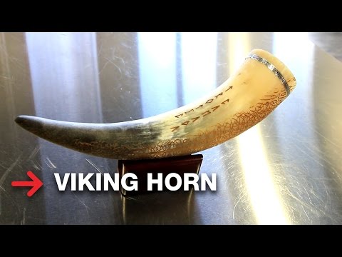Laser Engraved Viking Horn | Viking Drinking Cup