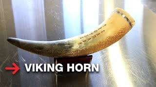Laser Engraved Viking Horn | Viking Drinking Cup