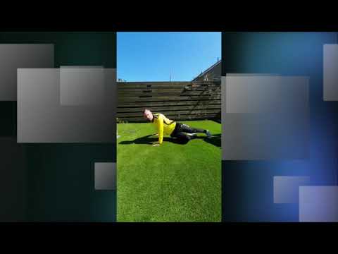 Raymond Bolt met zijn oefeningen voor #VEV67traintdoor.