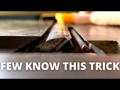 Sharpen Your Jointer/Power Planer Blades in 3 Minutes Without Removing Them - Old School Method