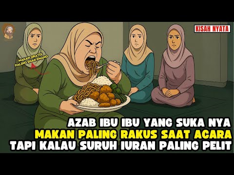 AZAB IBU IBU YG SUKANYA MAKAN PALING BANYAK TAPI GX MAU IURAN PAS ADA ACARAII SINETRON AZAB