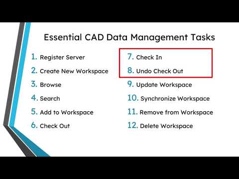 PTC Windchill - Undo Check Out & Check In | CAD Data Management Essentials