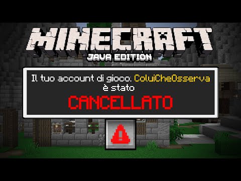 MINECRAFT MI HA CANCELLATO L'ACCOUNT