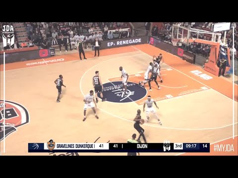 David Holston Points in Gravelines Dunkerque vs. Dijon