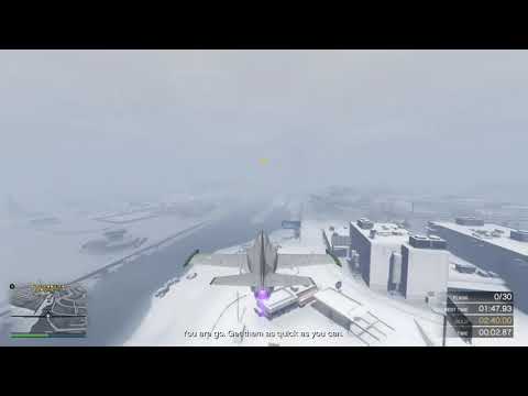 [GTA: Online] Gold Medal on San Andreas Flight School: Collect Flags in 01:37.750