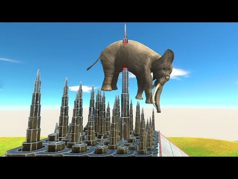 Epic Jump Above Many Piercers - Animal Revolt Battle Simulator