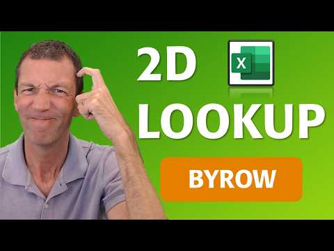 Excel: Unlock 2D LOOKUP Power with BYROW Tips Excel: Unlock 2D LOOKUP Power with BYROW Tips