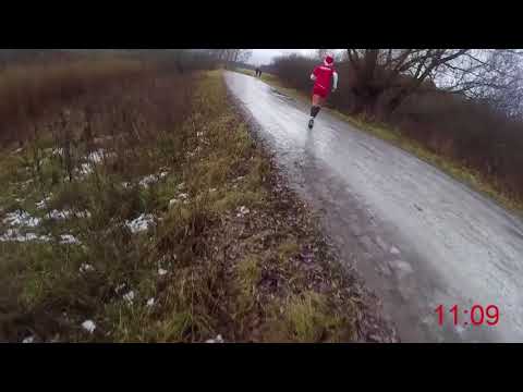 Parkrun Örebro 2017-12-23 - 5 km (Löparperspektiv, 2x)