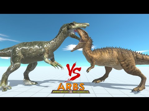 Baryonyx vs Carcharodontosaurus (Carnivore Dinosaurs) - Animal Revolt Battle Simulator
