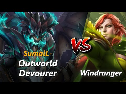 How to Outworld Devourer mid vs Windranger (feat. SumaiL-) | First 10 minutes