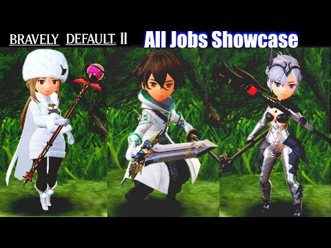 Bravely Default 2 - All Jobs & Classes Showcase (All Characters)