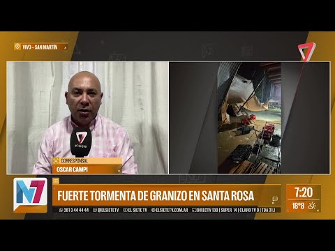Fuerte GRANIZADA afectó a La Dormida en Santa Rosa