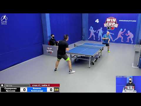 13:30 Сидоренко Ярослав 3-0 Кемень Александр   стол 4  ЮГ-1  17.01.22