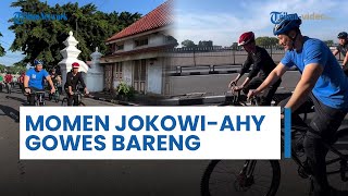 Momen Hangat Kebersamaan Jokowi-AHY Gowes Bareng hingga Sarapan Bareng di Yogyakarta