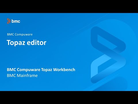 BMC Compuware Topaz Workbench - Topaz editor