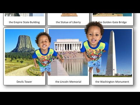 Landmark Flashcards - World Landmarks Famous places for kids