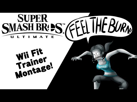 That's it, feel the burn! | Wii Fit Trainer Montage - Super Smash Bros. Ultimate