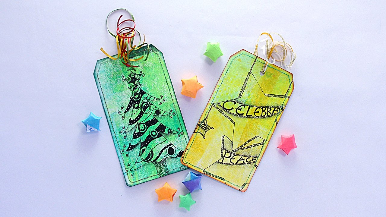 Mixed-Media Tags and Stars with Barb Owen - HowToGetCreative.com