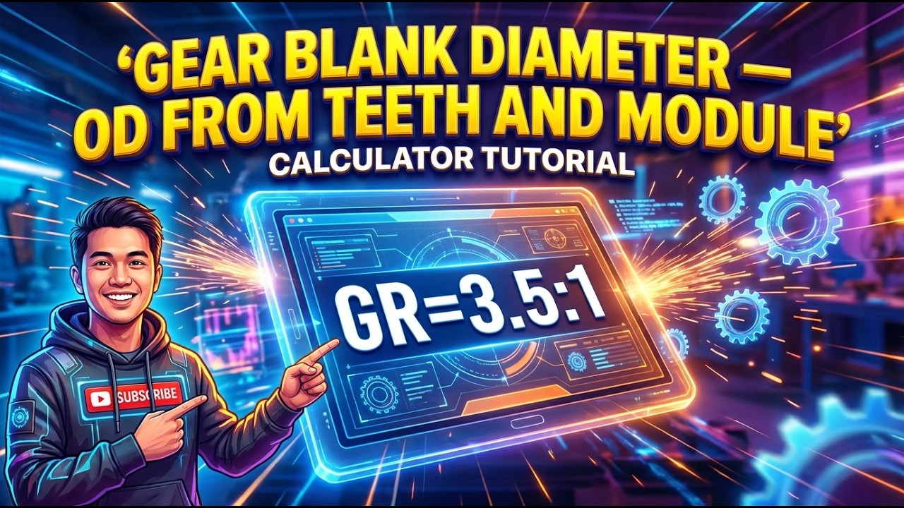 Gear Blank Diameter Calculator — OD from Teeth and Module