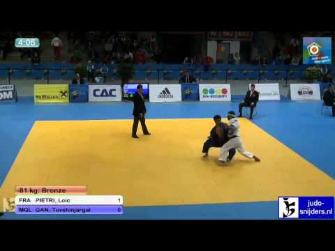 Loic Pietri (FRA) - Tuvshinjargal Gan (MGL) [-81kg] bronze