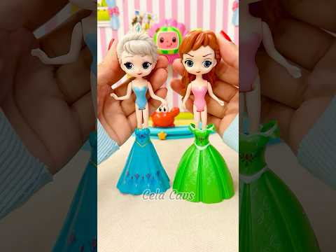 Cute Miniatures Disney Princess Frozen ELSA & ANNA! #elsa #nezha #shorts #satisfying #unboxing