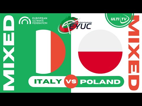 Italy vs Poland — MIXED Pre Semi — European Youth Ultimate Championships #EYUC2023