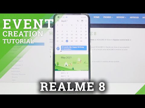 How to Add Event to Calendar on REALME 8 – Event Reminder